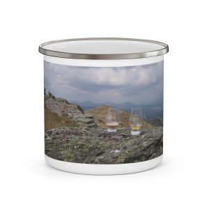 Scottish Enamel Camping Mug — Walk Clean, Walk Far, Walk Well