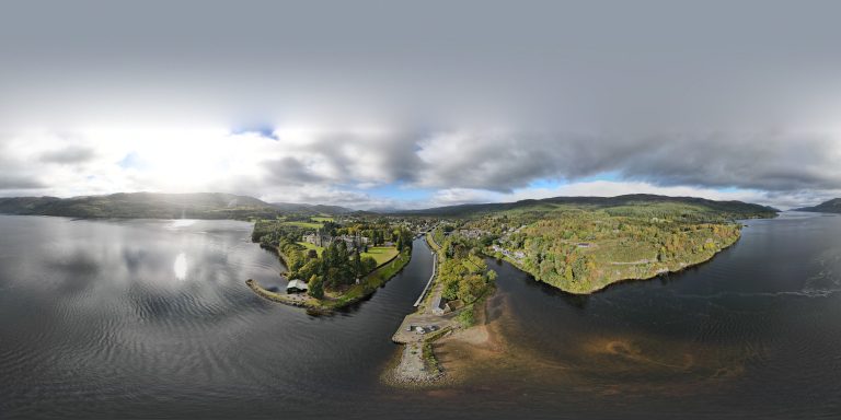 Loch Ness at Fort Augustus from above