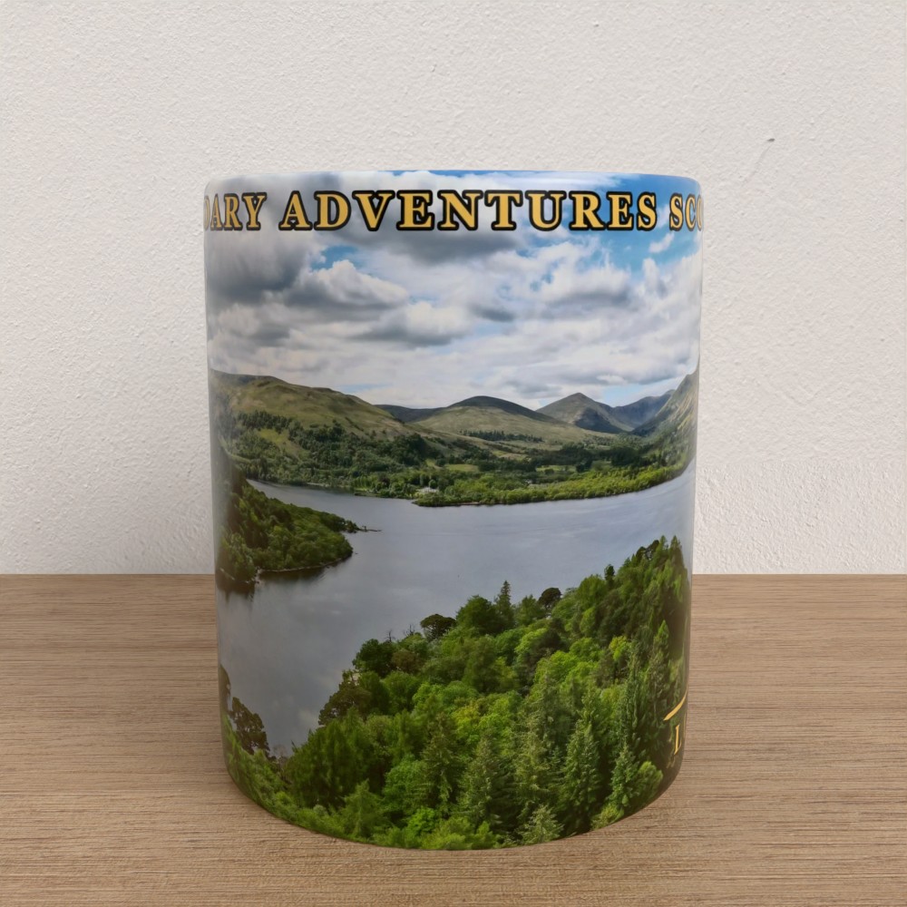 Loch Lomond 360 mug, front view: Luss